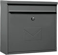 Wall Mounted Mailbox with Lock Metal Mailboxes for Outside Secure and Reliable Post Box Simple Letter Box Home Suggestion Box