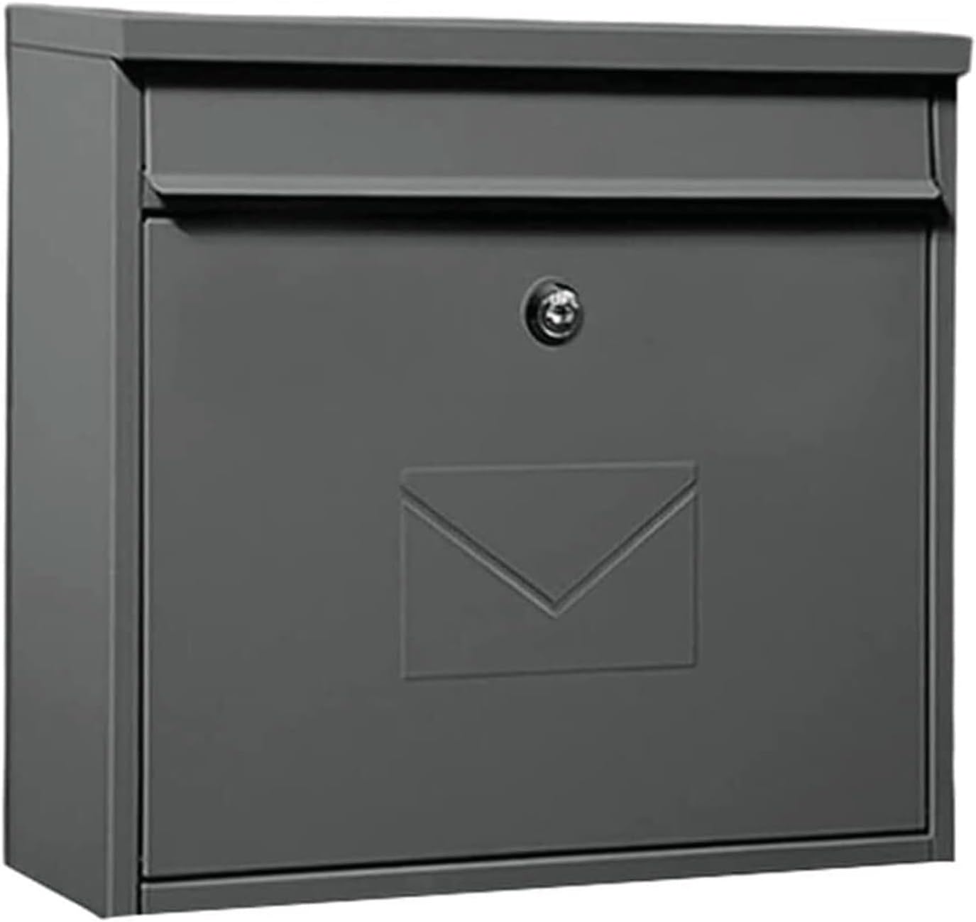 Wall Mounted Mailbox with Lock Metal Mailboxes for Outside Secure and Reliable Post Box Simple Letter Box Home Suggestion Box