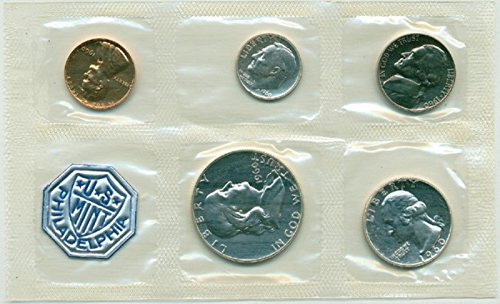 1960 P 5 Coin Silver U.S. Mint Proof Set Proof