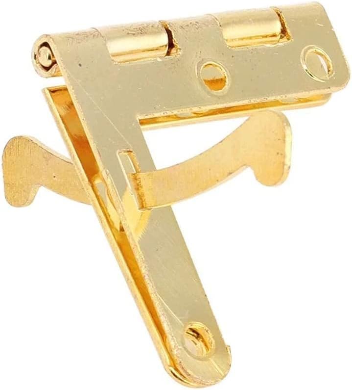 Small Mini Hinges,Jewelry Box Hinge,Door Hinge 50Pcs 90° Angle Support Small Box Hinges Hinge for Jewelry Wine Case Watch Wooden Lid Rubber Wedge Door Stopper