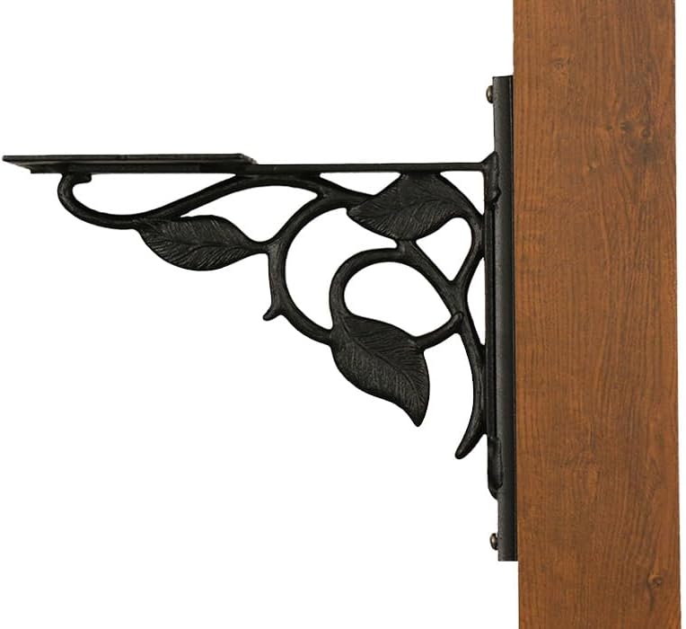Floral Mounting Bracket - Black Aluminum Mounting Bracket for Mailbox - PRO-FLO-FS-BLK