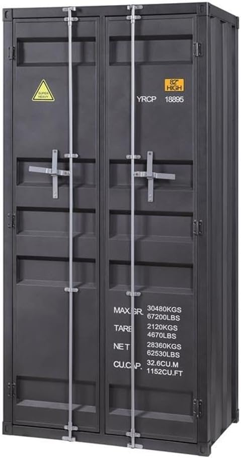 Acme Cargo Wardrobe (Double Door) in Gunmetal