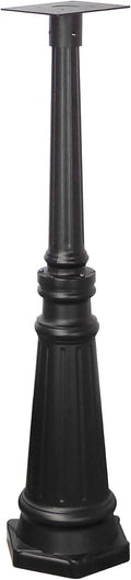 Special Lite Tacoma Mailbox Post - Black Cast Aluminum Post for Curbside Mailbox - SPK-591-BLK