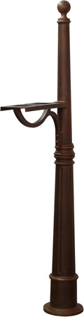 Special Lite Ashland Mailbox Post - Copper Cast Aluminum Post for Curbside Mailbox - SPK-600-CP
