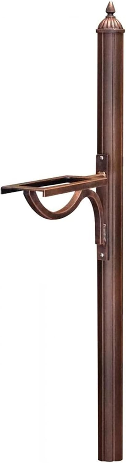 Special Lite Richland Mailbox Post Mailbox Post - Copper Aluminum Post for Curbside Mailbox - SPK-679-CP