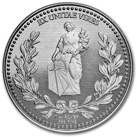 Ex Uniate Vires, John Wick Continental Coin .999 1Troy Ounce Fine Silver Round in Protective Plastic, as Seen on Movie
