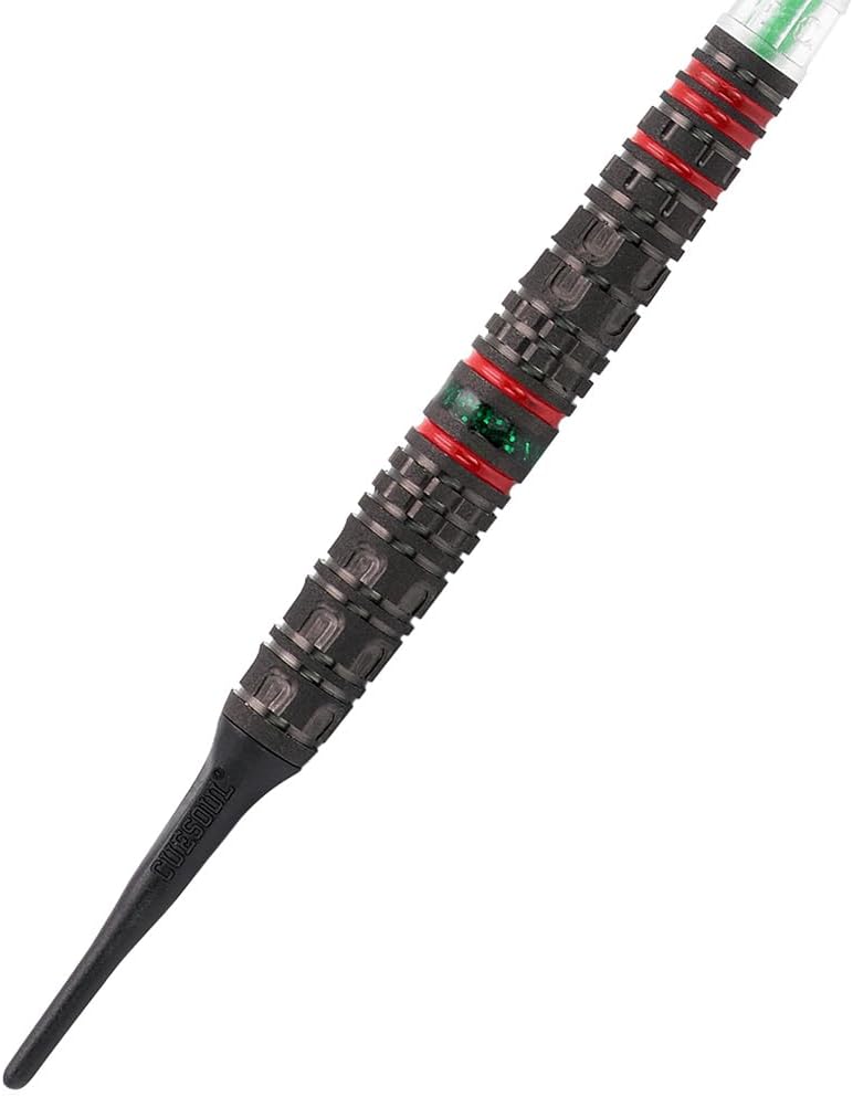 CUESOUL Engine 18/19/20/21g Soft Tip 90% Tungsten Dart Set with Oil Paint Finished and Unifying ROST T19 Carbon Flight
