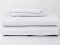 Texas King Size Luxury 400 Thread-Count Soft Crisp Percale Weave 100% Egyptian Long Staple Cotton Bed Sheets Sheet Set 18 Inch Deep-Pockets - Texas King, Percale White