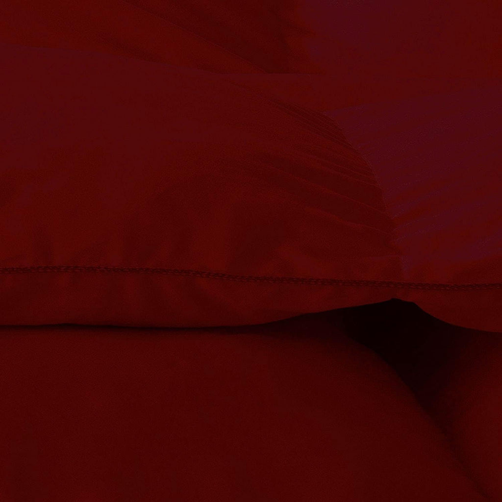 7 Piece Bed-in-A-Bag Comforter & Sheet Set 8-10' Deep Pocket, 100% Egyptian Cotton Queen Size, Burgundy, Sets Include - 1Comforter, 1Flat Sheet,1Fitted Sheet, 2Pillowcase & 2Pillowsham