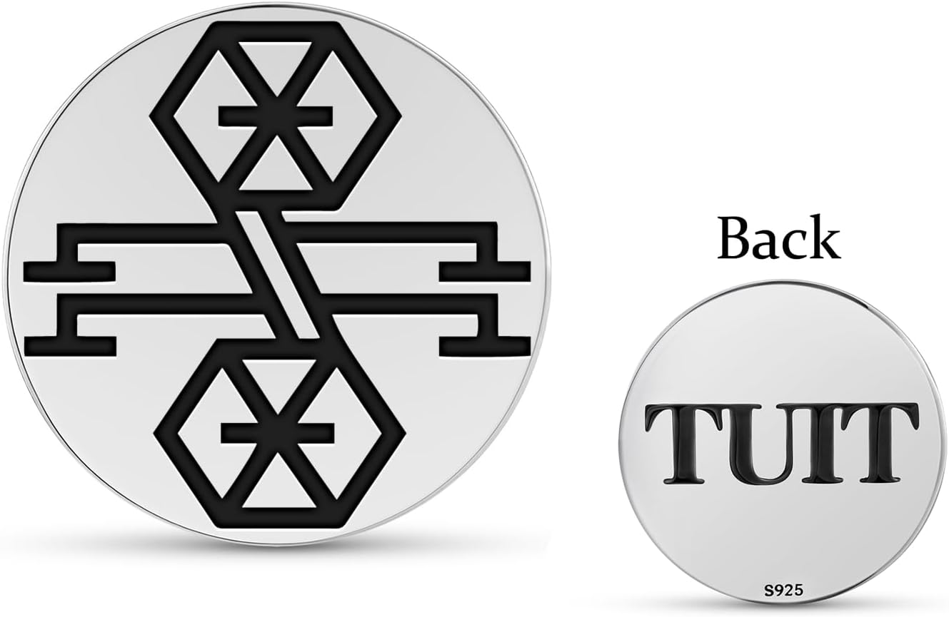 Turkish Kupe – Earring Symbol 925 Sterling Silver Symbolic Collectible Token Silver Keepsake Coin