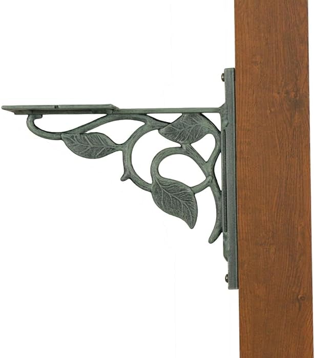 Floral Mounting Bracket - Verde Green Aluminum Mounting Bracket for Mailbox - PRO-FLO-FS-VG