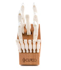 CUTCO Model 2008 Galley +6 Table Knives with White 'Pearl' Handles....13 High Carbon Stainless knives & forks in factory-sealed plastic bags........#1744 Honey Oak knife block and #125 10' x 14' Poly Prep cutting board included.