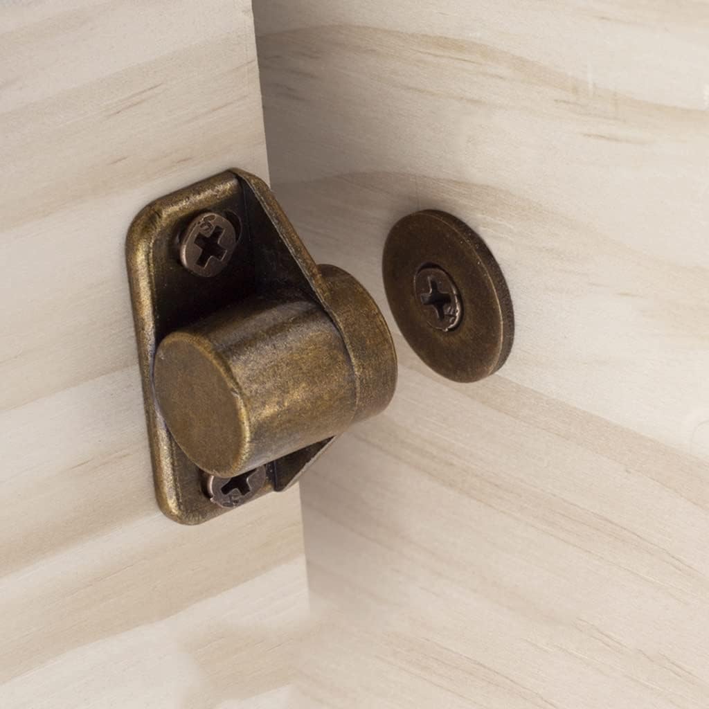 Cabinet Door Catch Furniture Stopper, Closer, Strong Super Powerful Neodymium Latch(D)