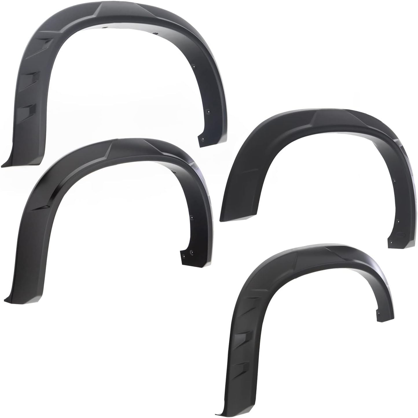 Bushwacker DRT Extended Front & Rear Fender Flares | 4-Piece Set, Black, Smooth Finish | 20951-02 | Fits 2017-2022 Ford F-250 w/ 6.8' or 8.2' Bed, F-350 Super Duty w/ 8.2' Bed