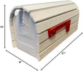 Faux Cedar, Heavy-Duty (3/4 Inch Thick Vinyl Slats) Wrapped Around A Galvanized Steel Mailbox - (This is 1 of 3 Different Cedar-Wrapped mailboxes That we Manufacture)