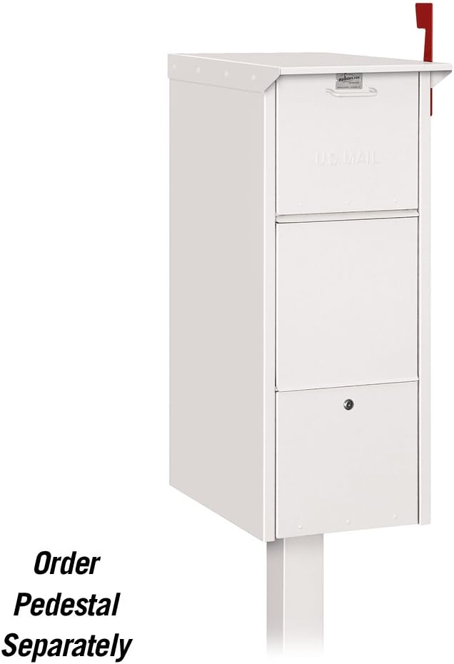 Salsbury Industries 4375WHT Mail Package Drop, White, 14.375 in. W x 36 in. H x 23 in. D