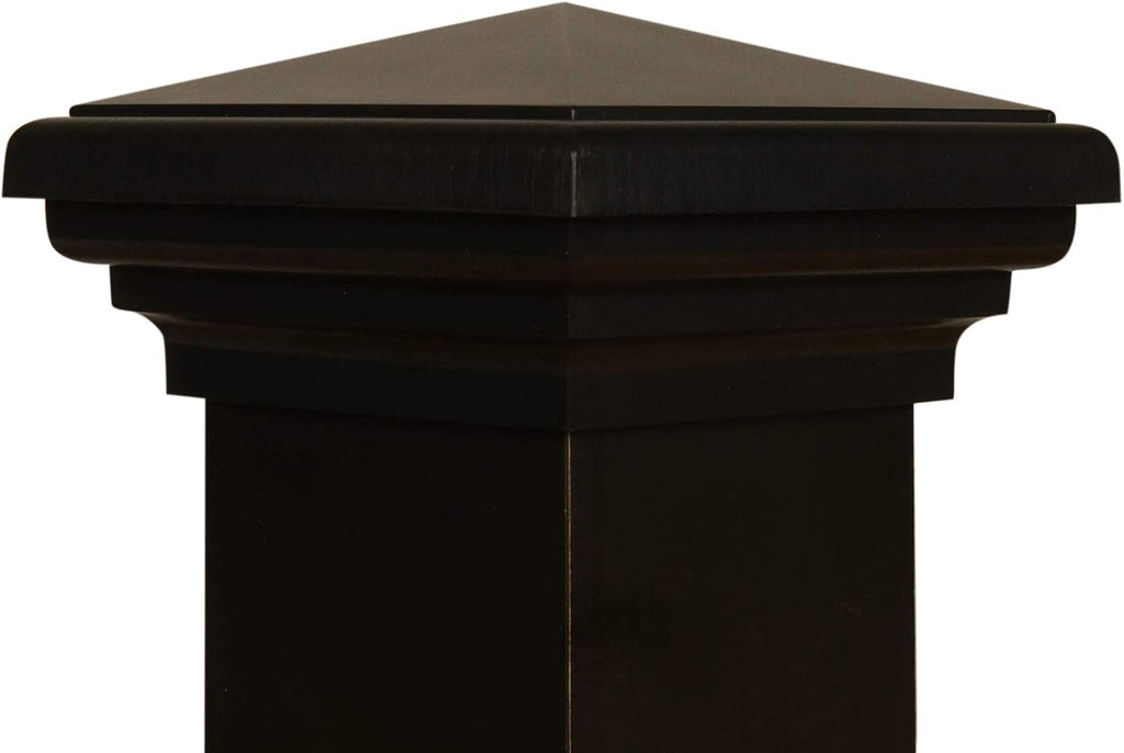 4x4 Black Post Caps (12pack) fits (3.5'x3.5' up to 3.75'x3.75') Post | Black Pyramid 4x4 Deck Post Cap Square Top for 4x4 Fences, Mailboxes & Decks, by Atlanta Post Caps…