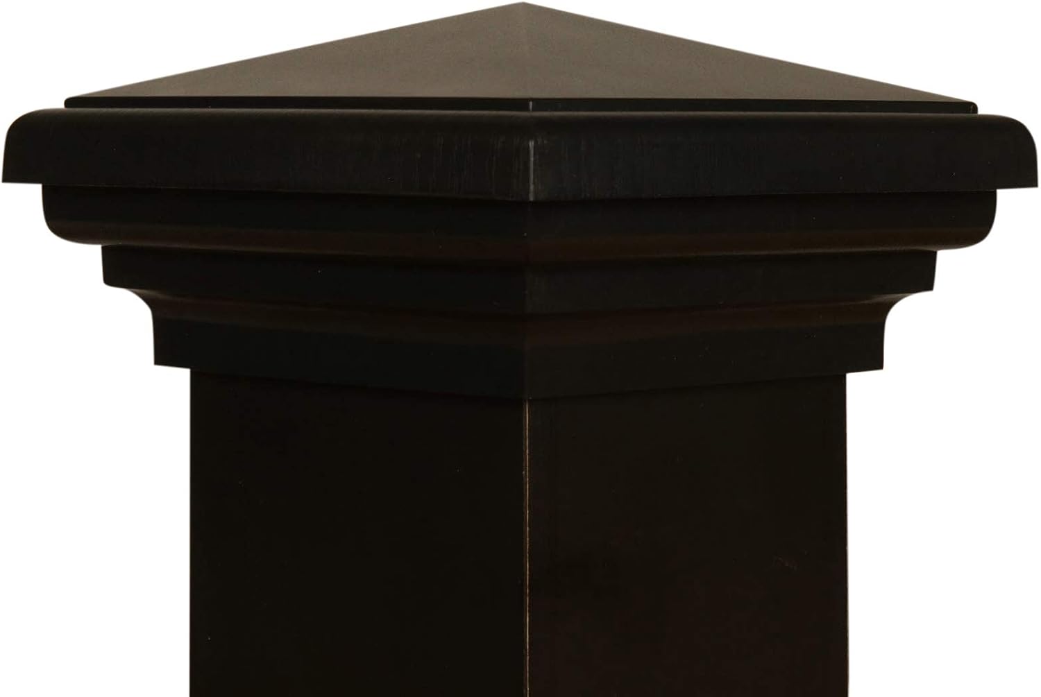 4x4 Black Post Caps (12pack) fits (3.5'x3.5' up to 3.75'x3.75') Post | Black Pyramid 4x4 Deck Post Cap Square Top for 4x4 Fences, Mailboxes & Decks, by Atlanta Post Caps…