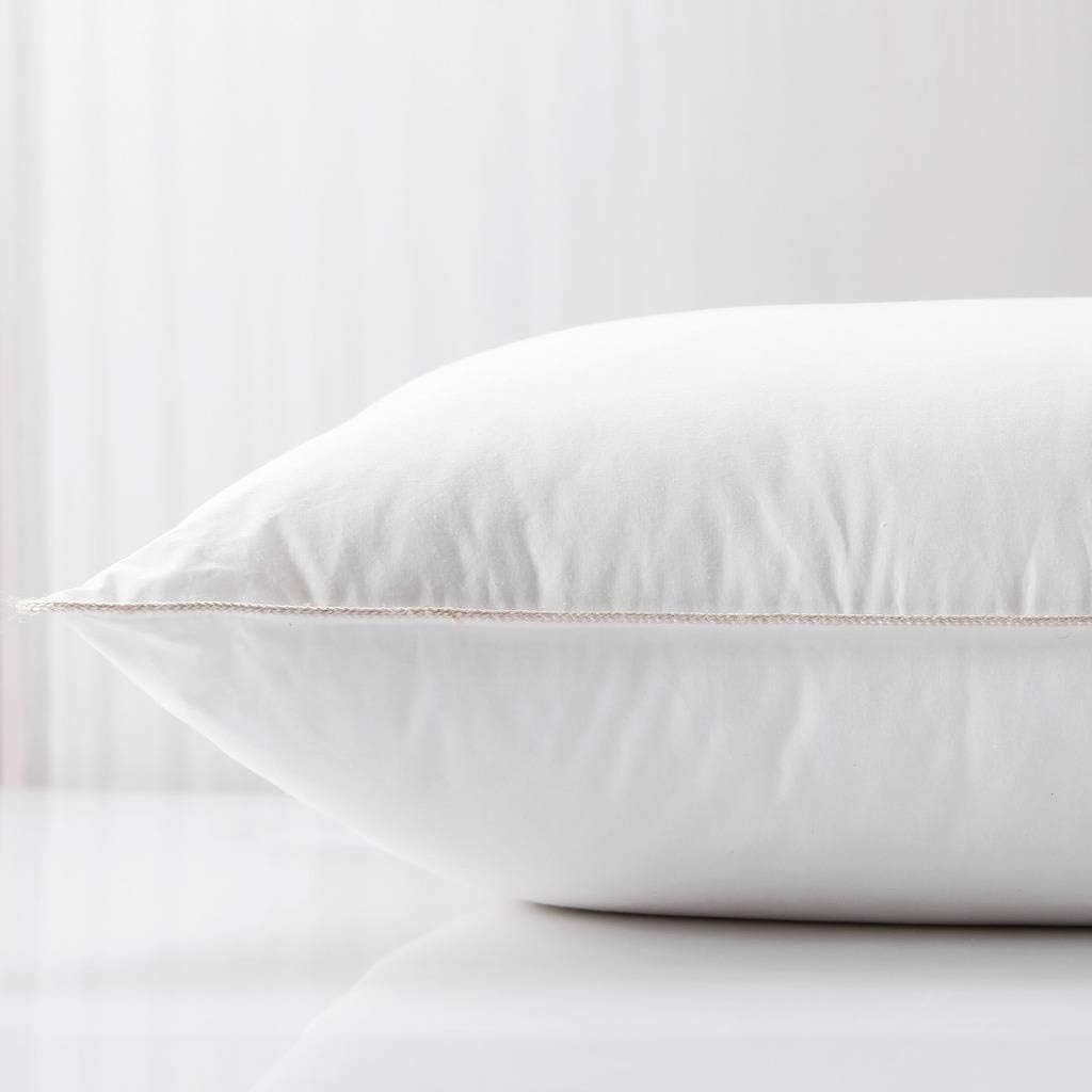 EGYPTIAN BEDDING Goose Down Pillow - 1200 Thread Count Egyptian Cotton, Soft, King Size, Set of 2