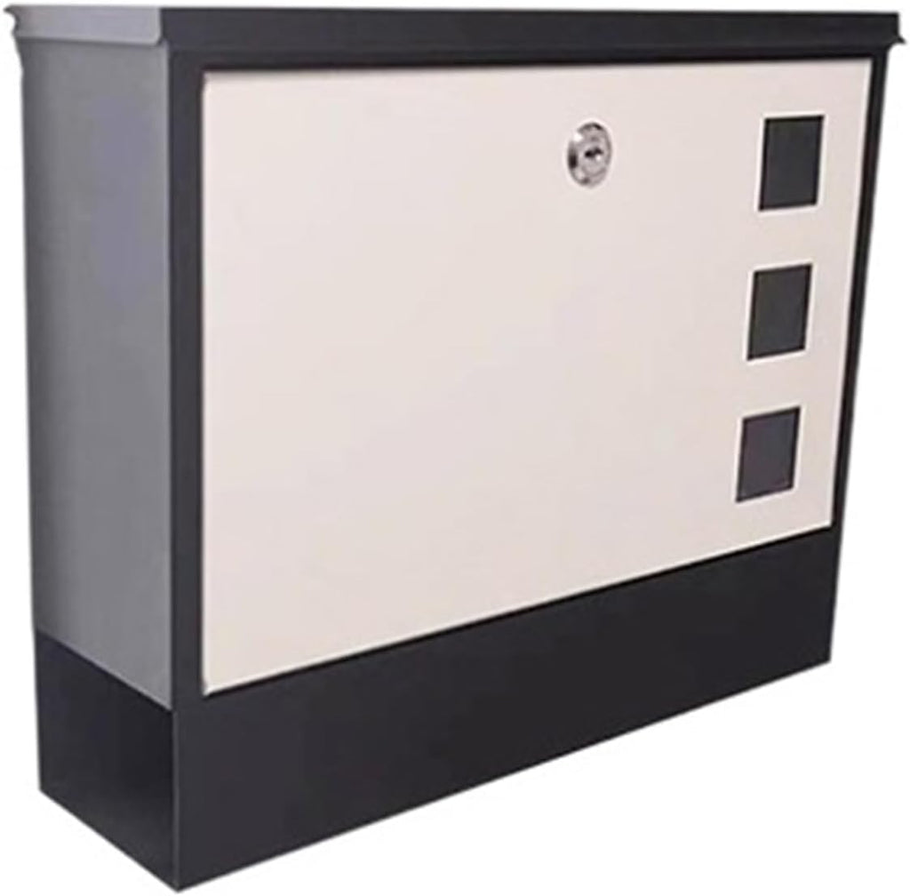 Mailbox Wall Mount Mailbox Capacity Mail Box Iron Metal Post Mailboxes for Outside Decorative