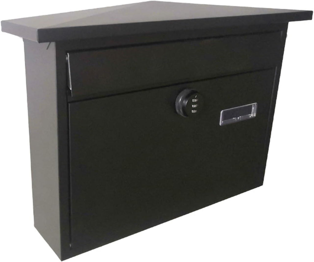 MELPHI Locking Mailbox Wall Mounted, Locked Mailboxes for Outside, Waterproof, Metal Mailbox with Combination Lock, Collection Boxes, Hanging Secure Post Box (Color : Password Type)