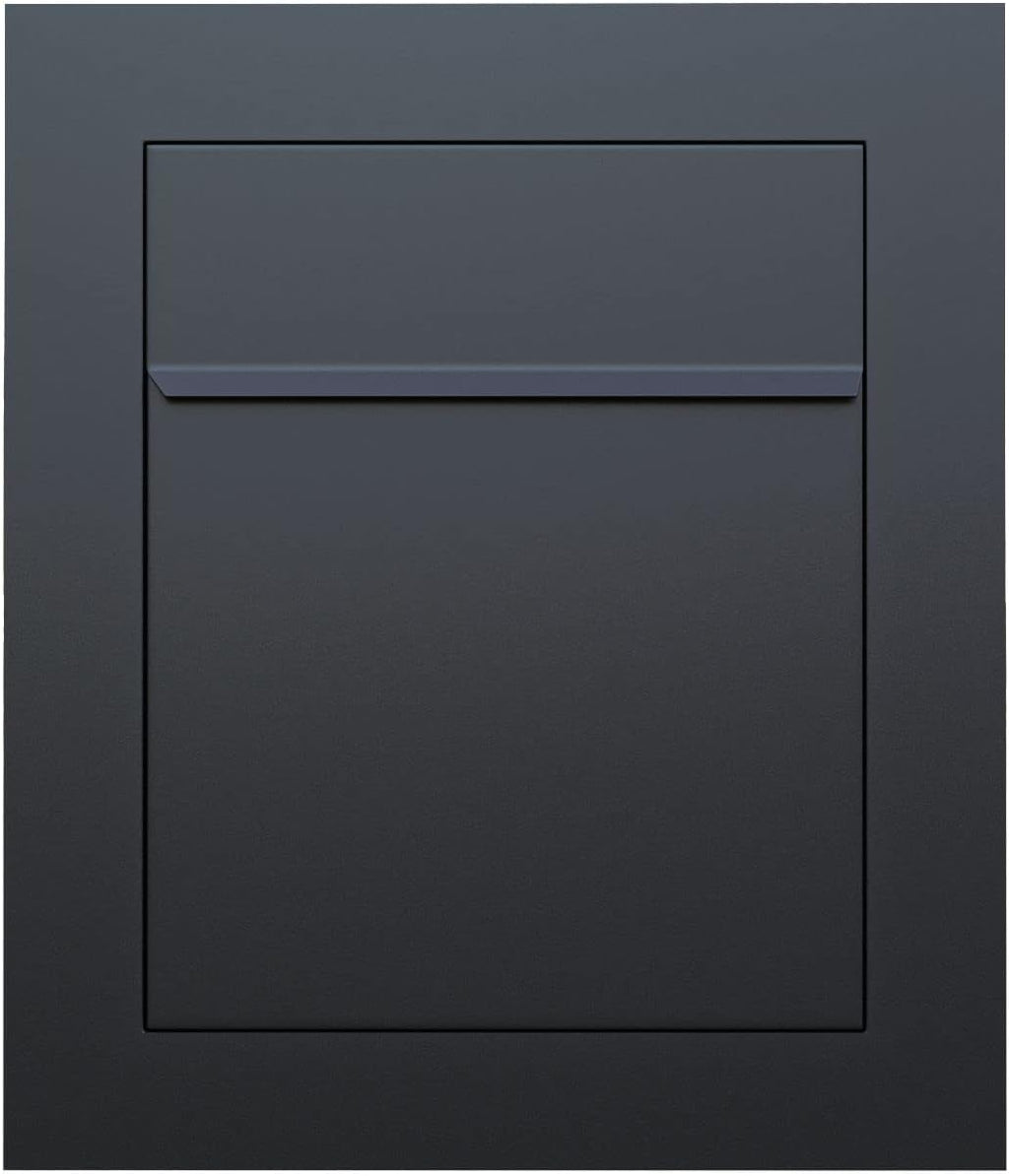 BARI by Bravios - Modern Built-in Black Mailbox