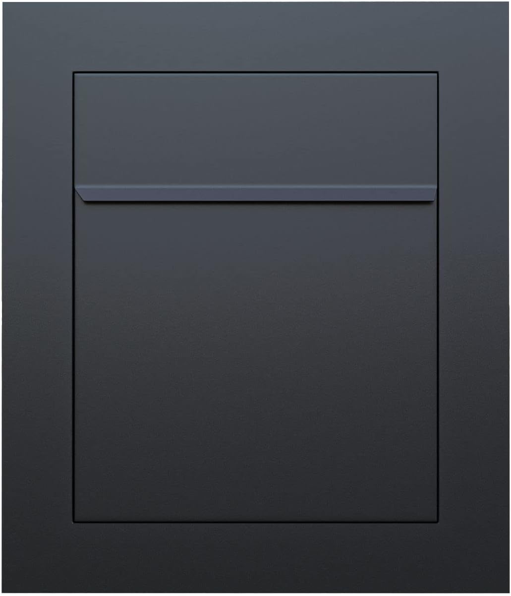 BARI by Bravios - Modern Built-in Black Mailbox