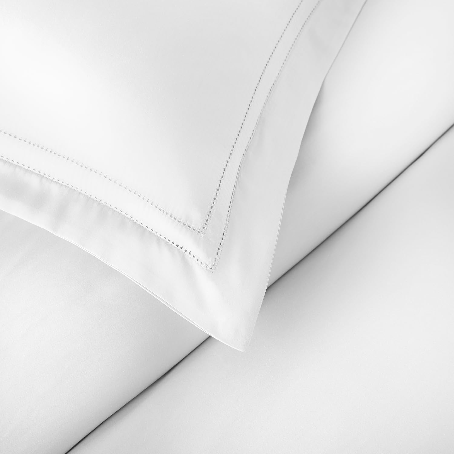 Pure Parima Yalda Duvet Cover Set – 100% Certified Egyptian Cotton, Double-Hem Stitch, Twin/Twin XL, White