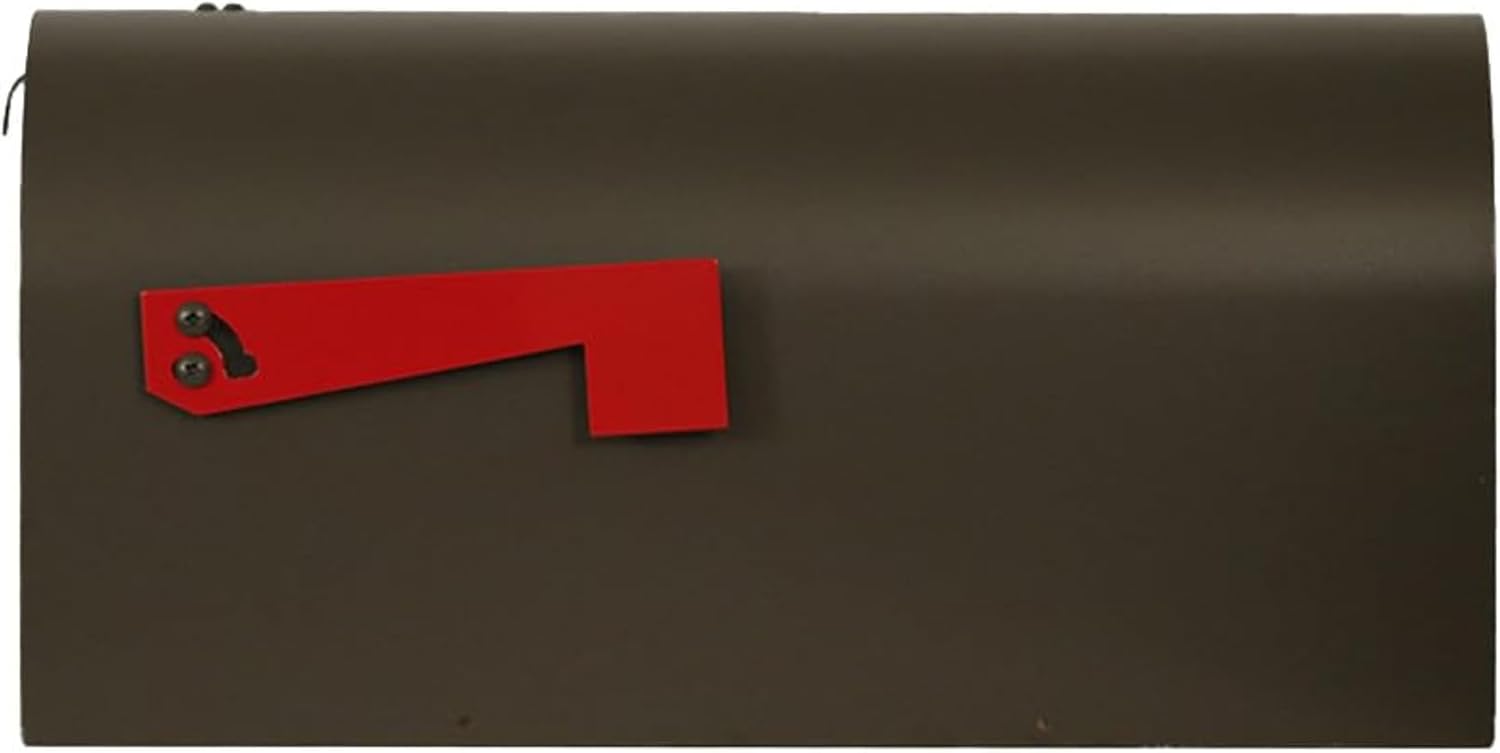 Special Lite Titan Steel Curbside Mailbox - Mocha Steel Mailbox for Post Mount - SCH-1016-S-MOC