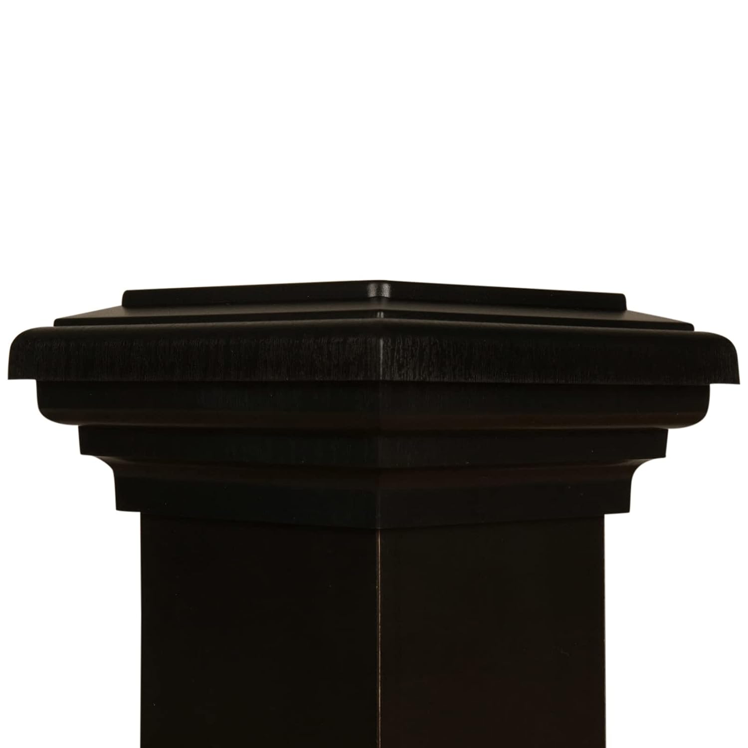 4x4 Post Cap Black (12pack) (fits 3.5'x3.5' up to 3.75'x3.75') Wood Island Newel 4x4 Flat Top Post Cap for Fences, Decks, Mailboxes & Pool Railings by Atlanta Post Caps