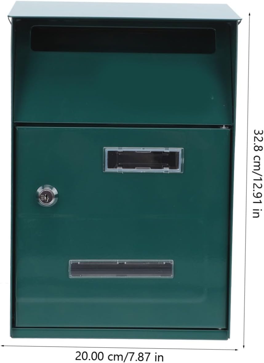 COHEALI 2pcs Quality Material Metal Mailbox Post Decorative Suggestion Box Easy Install