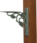 Floral Mounting Bracket - Verde Green Aluminum Mounting Bracket for Mailbox - PRO-FLO-FS-VG
