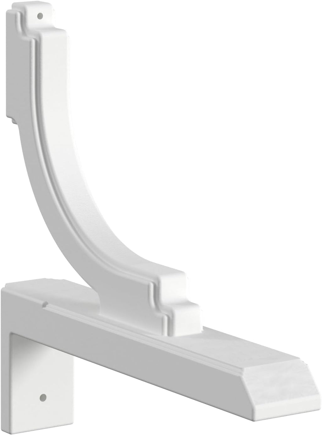 Mayne Woodhaven Address Sign Post - White - Includes Post & Address Arm - Polyethylene - Fits plaques up to 15in W (5812-W)
