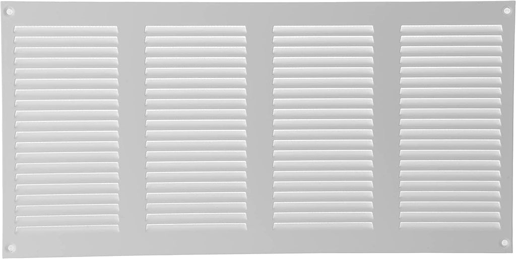 Vent Systems 16' x 8' Inch (Overall Dimensions) Pack of 10 - White - Air Vent Cover Metal Air Return Grill with Built-in Mesh Guard Screen HVAC Vent Duct Cover for Home Improvement