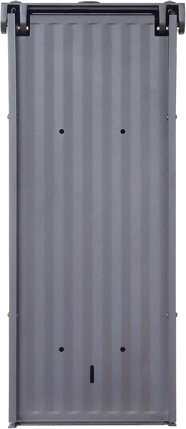 Special Lite Savannah Curbside Mailbox - Black Aluminum Mailbox for Post Mount - SCS-1014-BLK