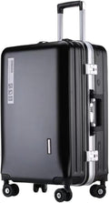 Luggage Travel Gear Aluminum Cabin Luggage Trolley Suitcase USB Charging Model Hardside Luggage(D,26in)