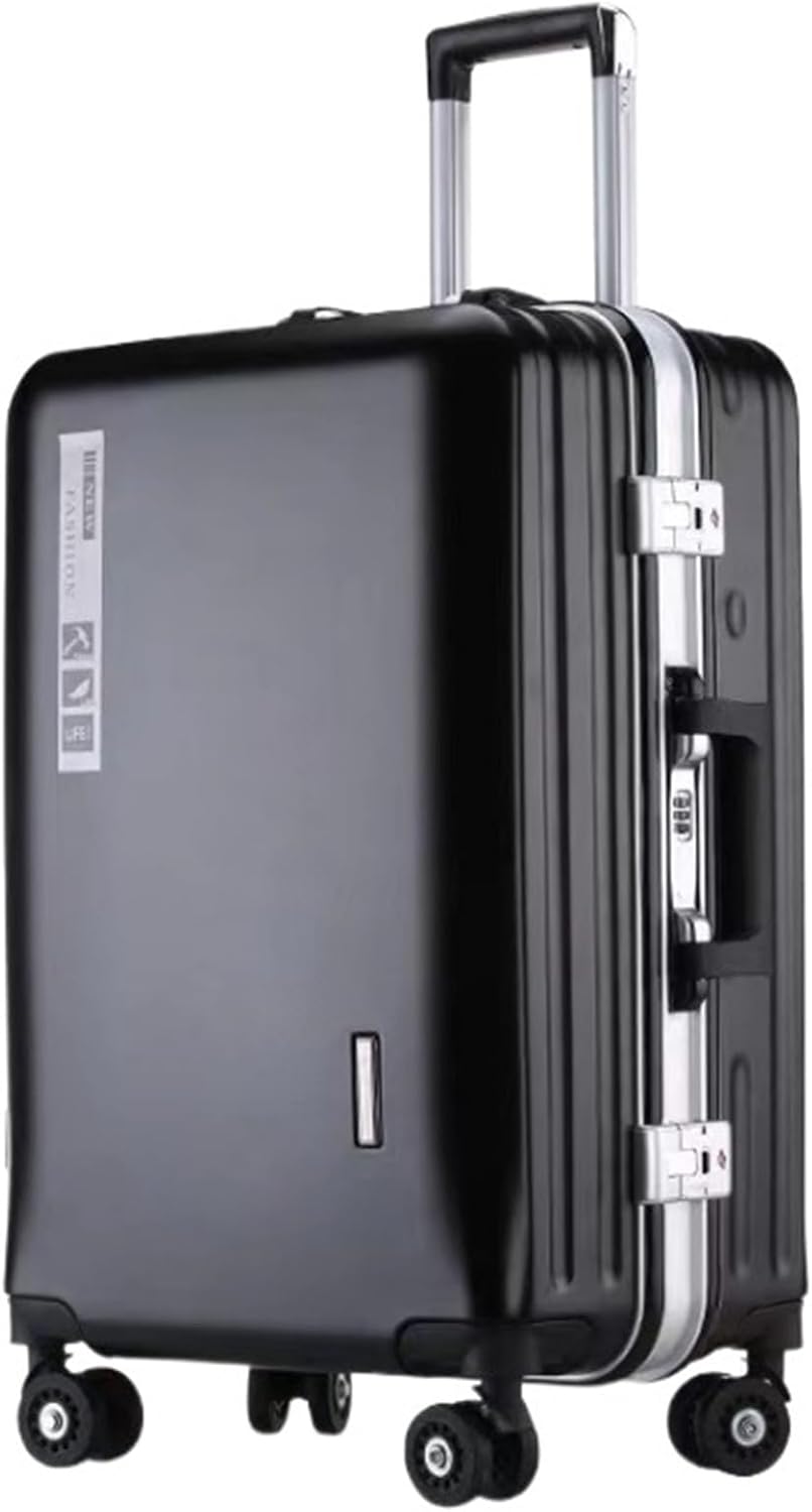 Luggage Travel Gear Aluminum Cabin Luggage Trolley Suitcase USB Charging Model Hardside Luggage(D,22in)
