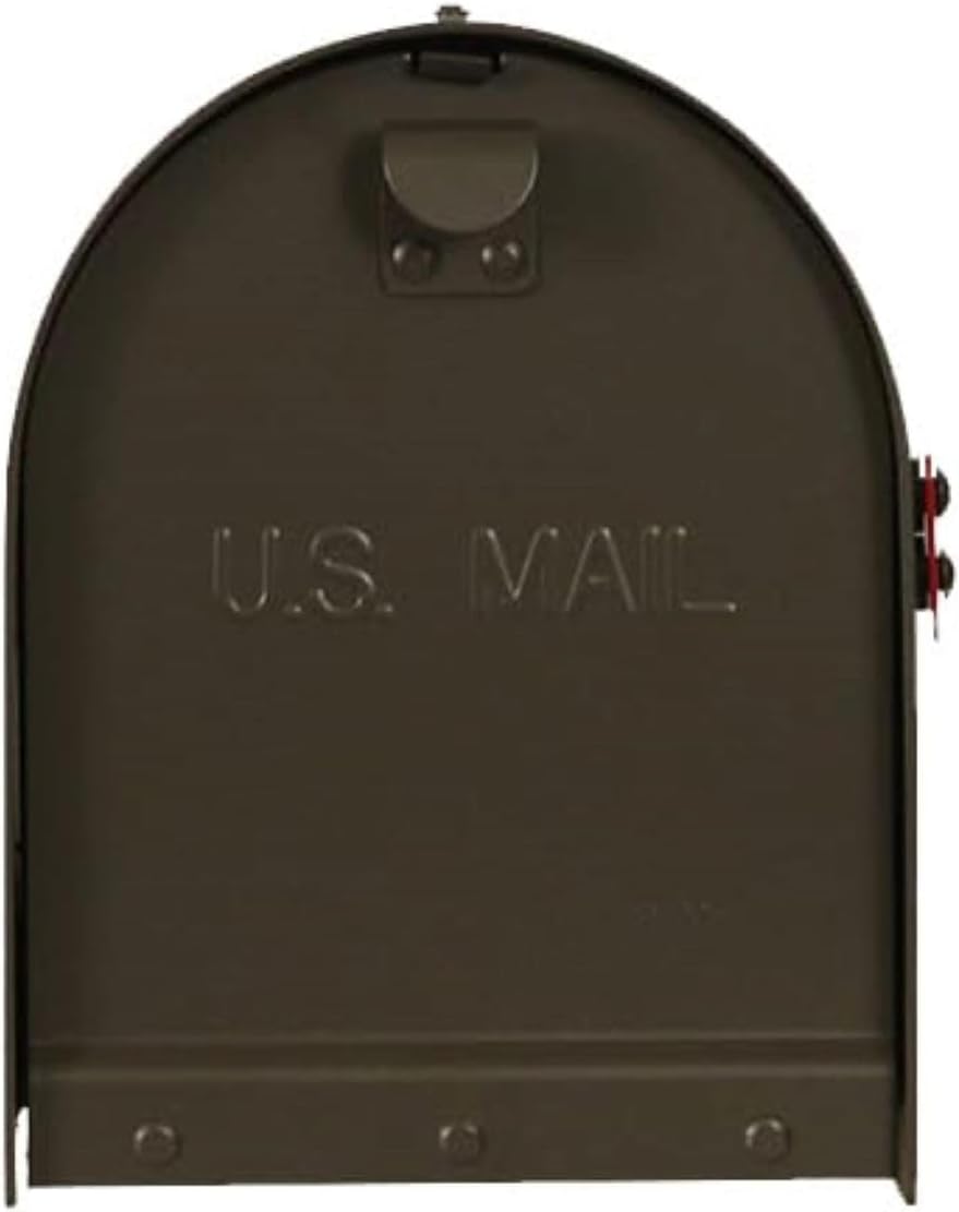 Special Lite Titan Aluminum Curbside Mailbox - Mocha Aluminum Mailbox for Post Mount - SCH-1016A-MOC