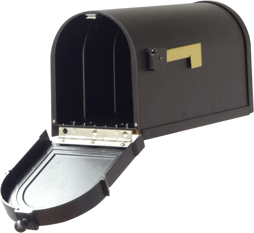 Special Lite Berkshire Curbside Mailbox - Black Aluminum Mailbox for Post Mount - SCB-1015-BLK