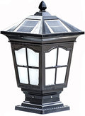 RCIDOS Garden Decor Column Lights IP54 Waterproof Post Cap Light Retro Outdoor Villa Fence Pillar Head Lamp E27 Base Aluminum LED Courtyard Lamp for 4x4 Wood Posts Garden Yard Pathway