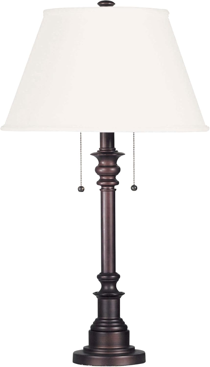 Kenroy Home 30437BRZ Spyglass Table Lamp with Bronze Finish, Classic Style, 30.5' Height, 17' Width, 17' Depth