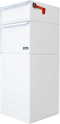 dVault® Full Service Vault DVCS0015 Secure Curbside Mailbox/Package Drop with Locking Letterbox (White)