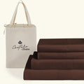 Queen Size 1000 Thread Count 100% Egyptian Cotton Sheet Set, 4-Piece, Sateen Weave, with 10-12' Deep Pocket Snug Fit (Solid, Chocolate)