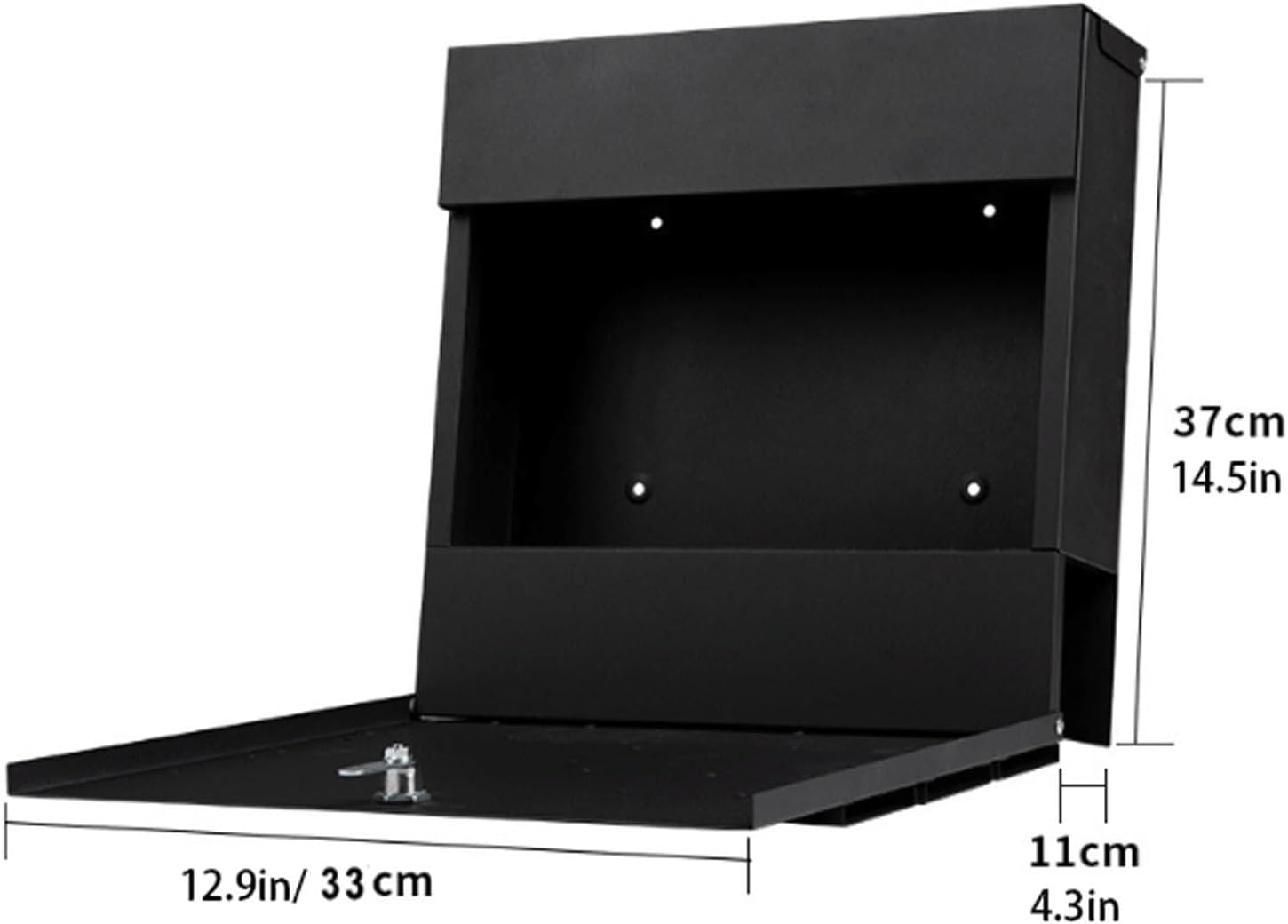 Metal Mailboxes Modern Wall Mount Mailbox Rustic Drop Box for Front Door Fence Garden Comment Box,with Lock Hanging Post Box