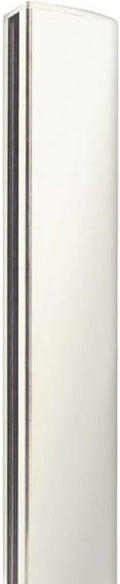 Stratco Quick Screen 95 Inch Tall Modern Durable Low Maintenance Powder Coated Aluminum 2 Way Fence Panel Post, White (2 Pack)