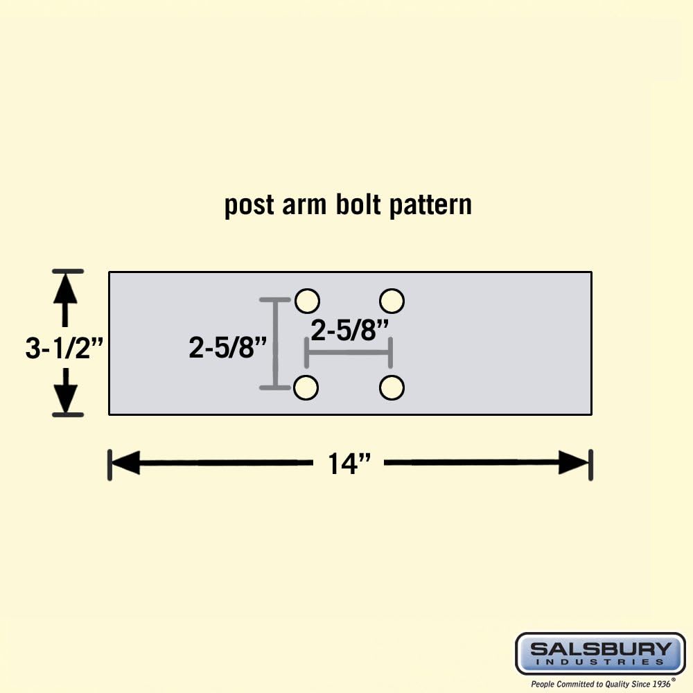 Salsbury Industries 4370SLV Deluxe Post 1 Sided In-Ground Mounted for Roadside Mailbox, Silver