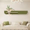 Sandstone Wall Decoration with LED Lights, Plug-in Power Supply Wall Decor, Modern Decorative Paintings for for Living Room, Bedroom, Entrance(Green,70.9 * 23.6in)
