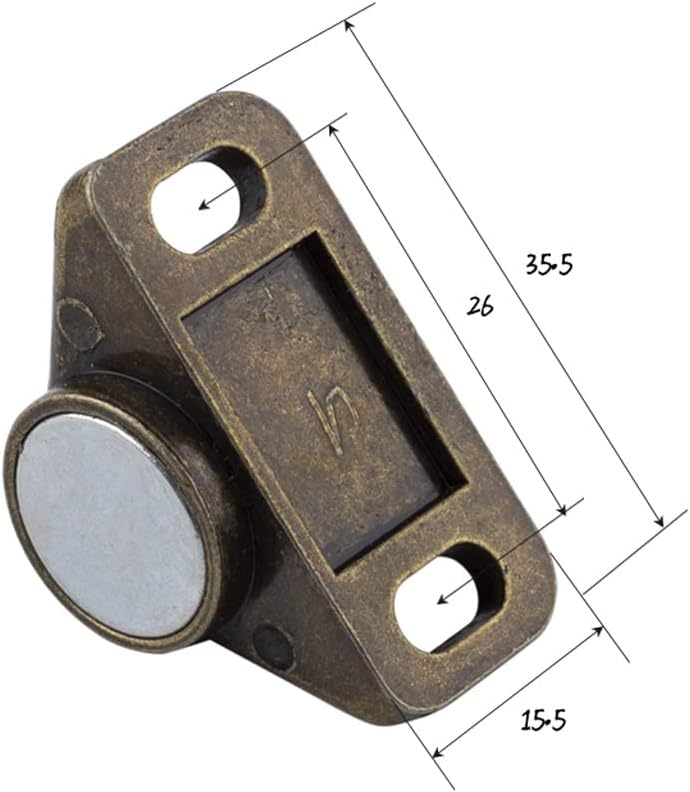 Cabinet Door Catch Furniture Stopper, Closer, Strong Super Powerful Neodymium Latch(D)