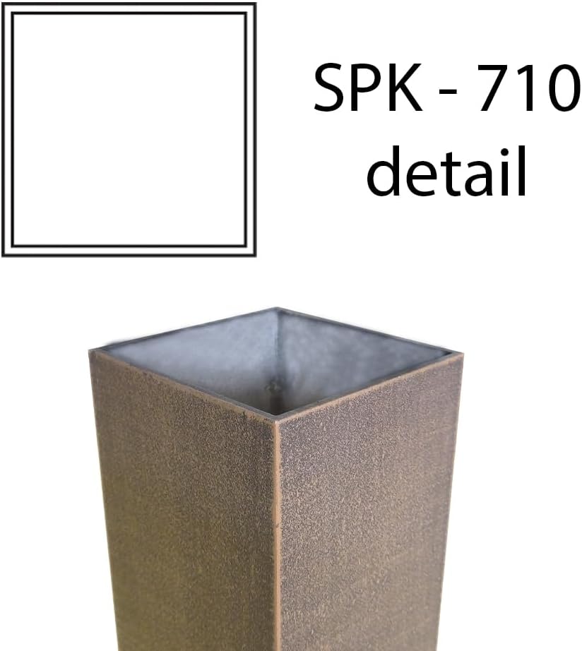 Special Lite Titan Curbside Mailbox with Springfield Post - Copper Steel Mailbox with Post - SCH1016S-SPK710-CP