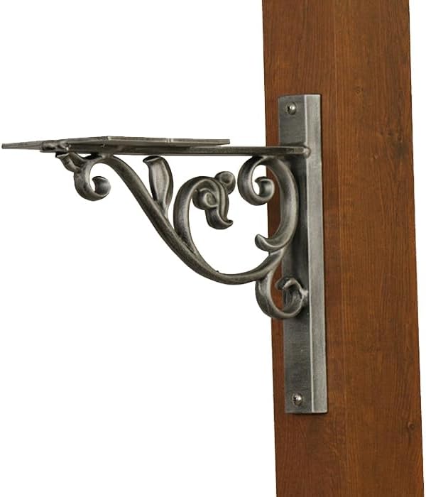 Sinclair Mounting Bracket - Swedish Silver Aluminum Mounting Bracket for Mailbox - PRO-SIN-FS-SW